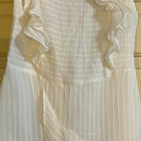 Dress Boutique Ruffles Esley Viscose Layers Cream Size M Beach Romantic Sheer - Picture 4 of 13